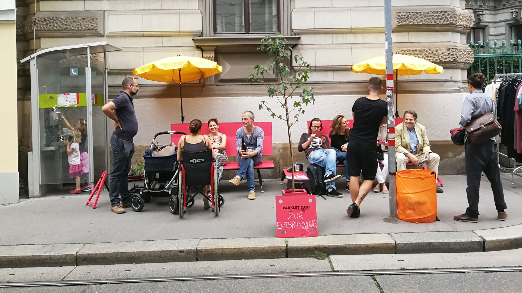 SmarterThanCar_2019_Parklet2Go_EuropeanMobilityweek_Josefstadt